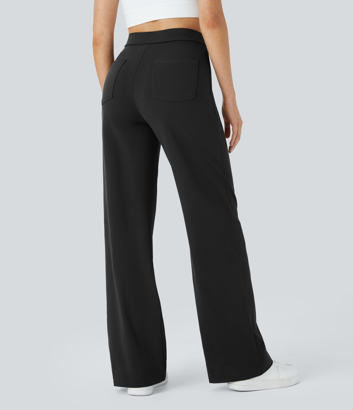 Merel | Elastische Broek Met Hoge Taille