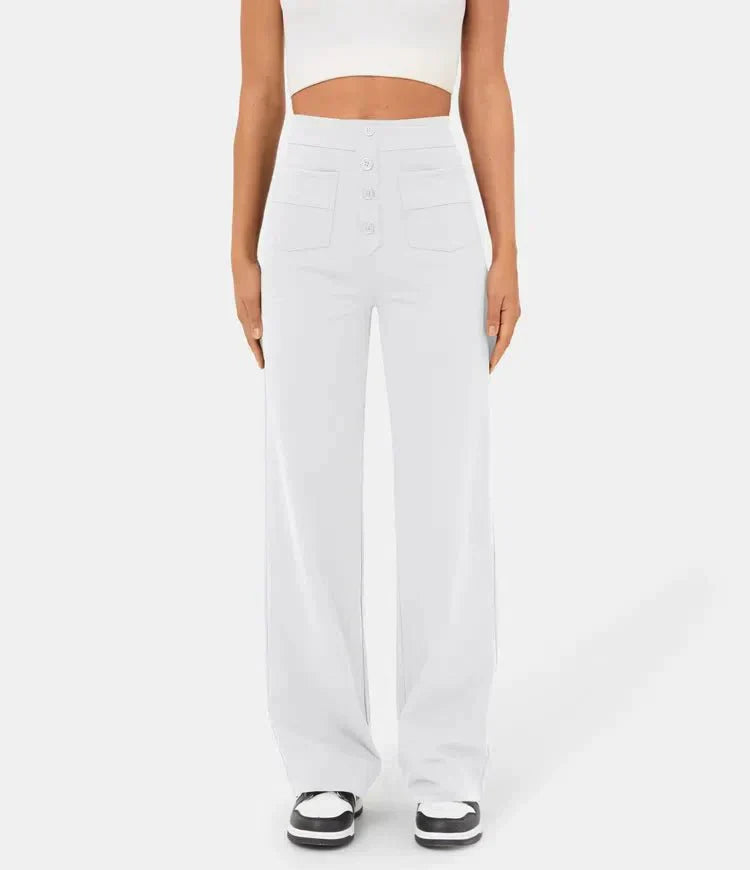 Merel | Elastische Broek Met Hoge Taille