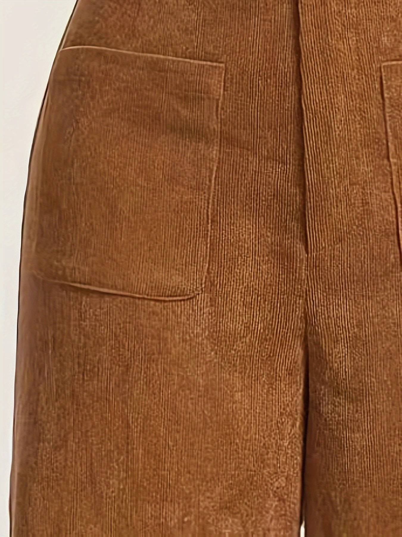 Anne | Wijde Corduroy Broek