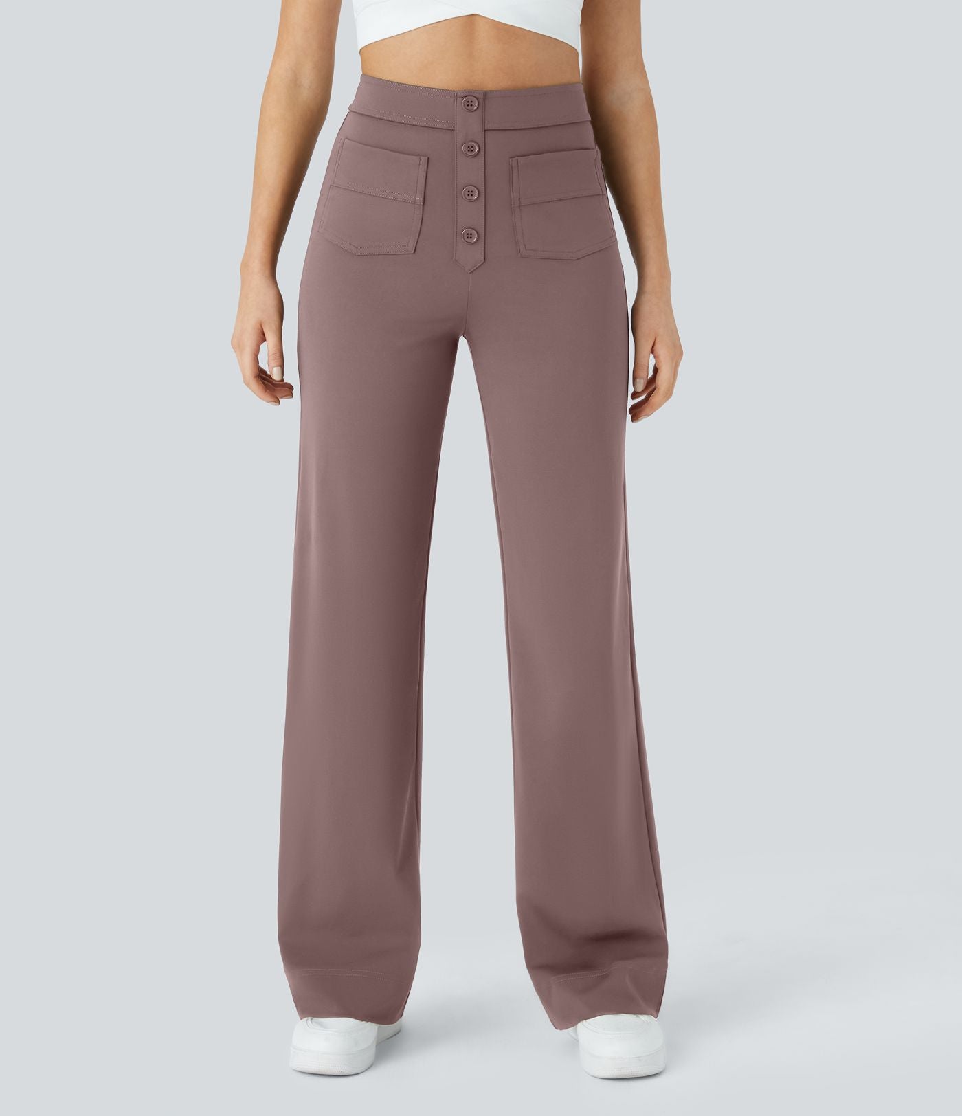 Merel | Elastische Broek Met Hoge Taille