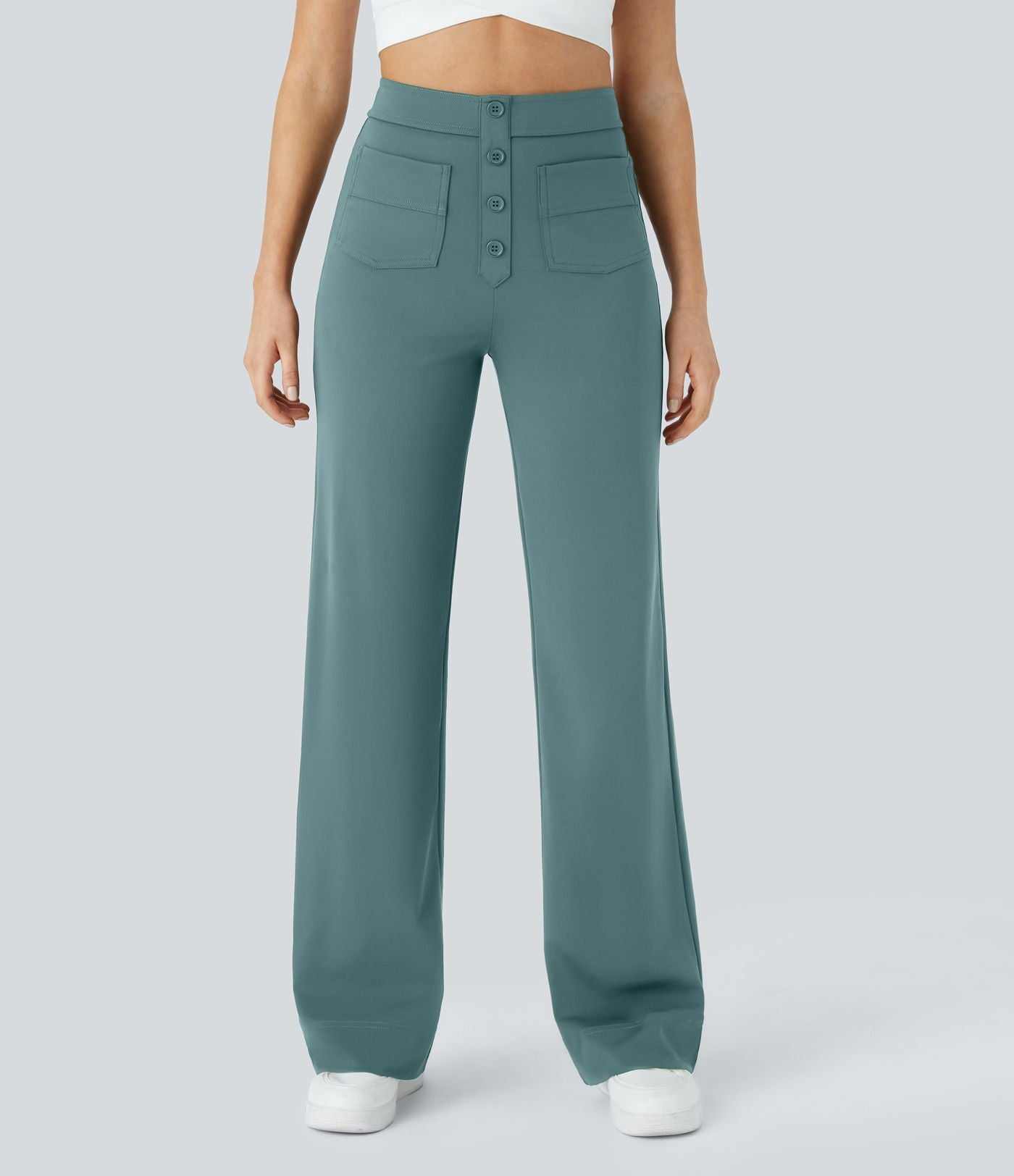 Merel | Elastische Broek Met Hoge Taille