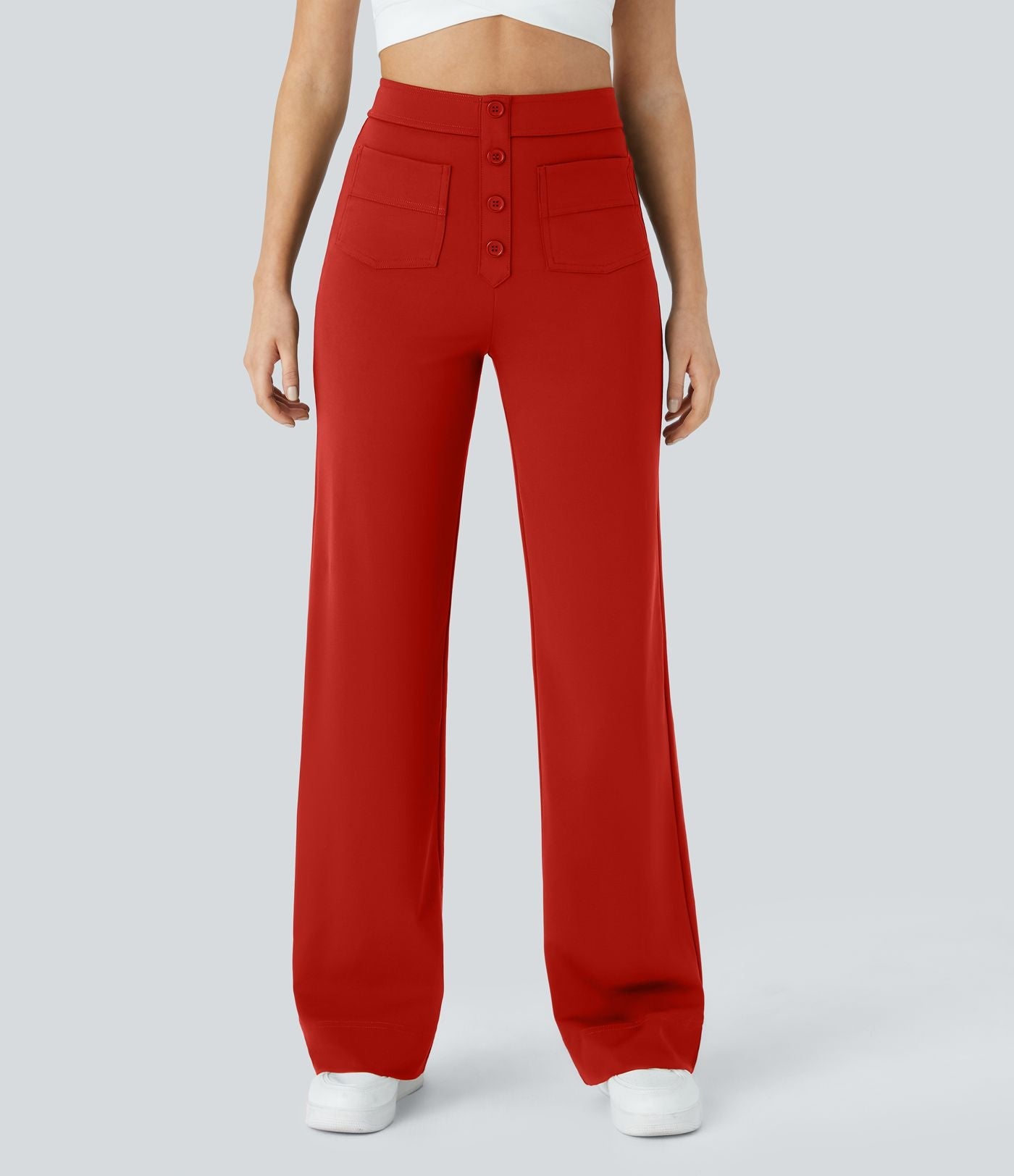 Merel | Elastische Broek Met Hoge Taille