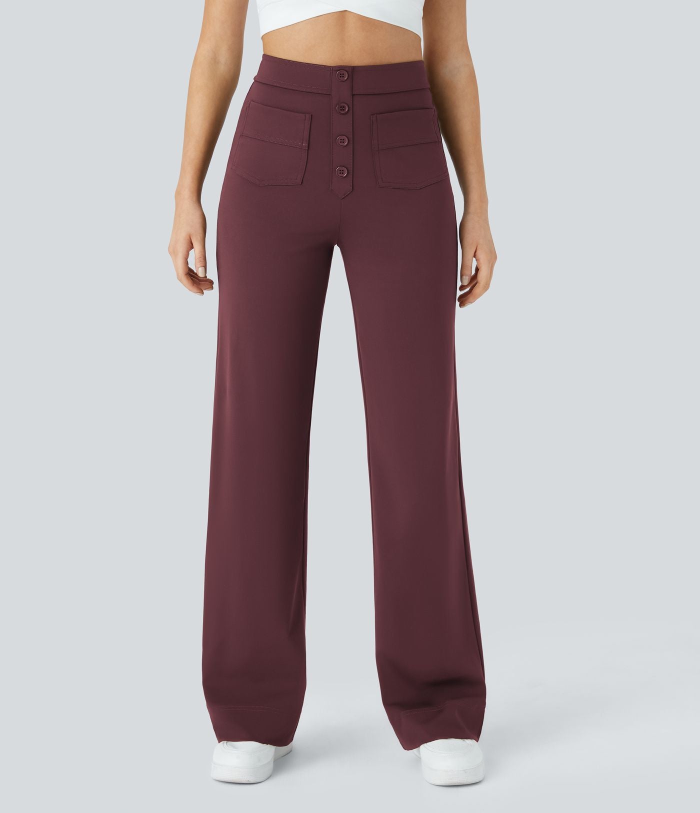 Merel | Elastische Broek Met Hoge Taille