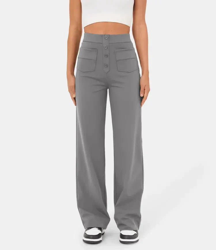 Merel | Elastische Broek Met Hoge Taille